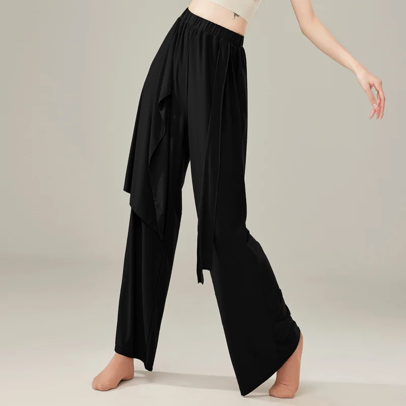 Shangmai's new modern dance practice suit, women's pants, wide leg pants, flowing Chinese dance ethnic dance clothing, dance pan