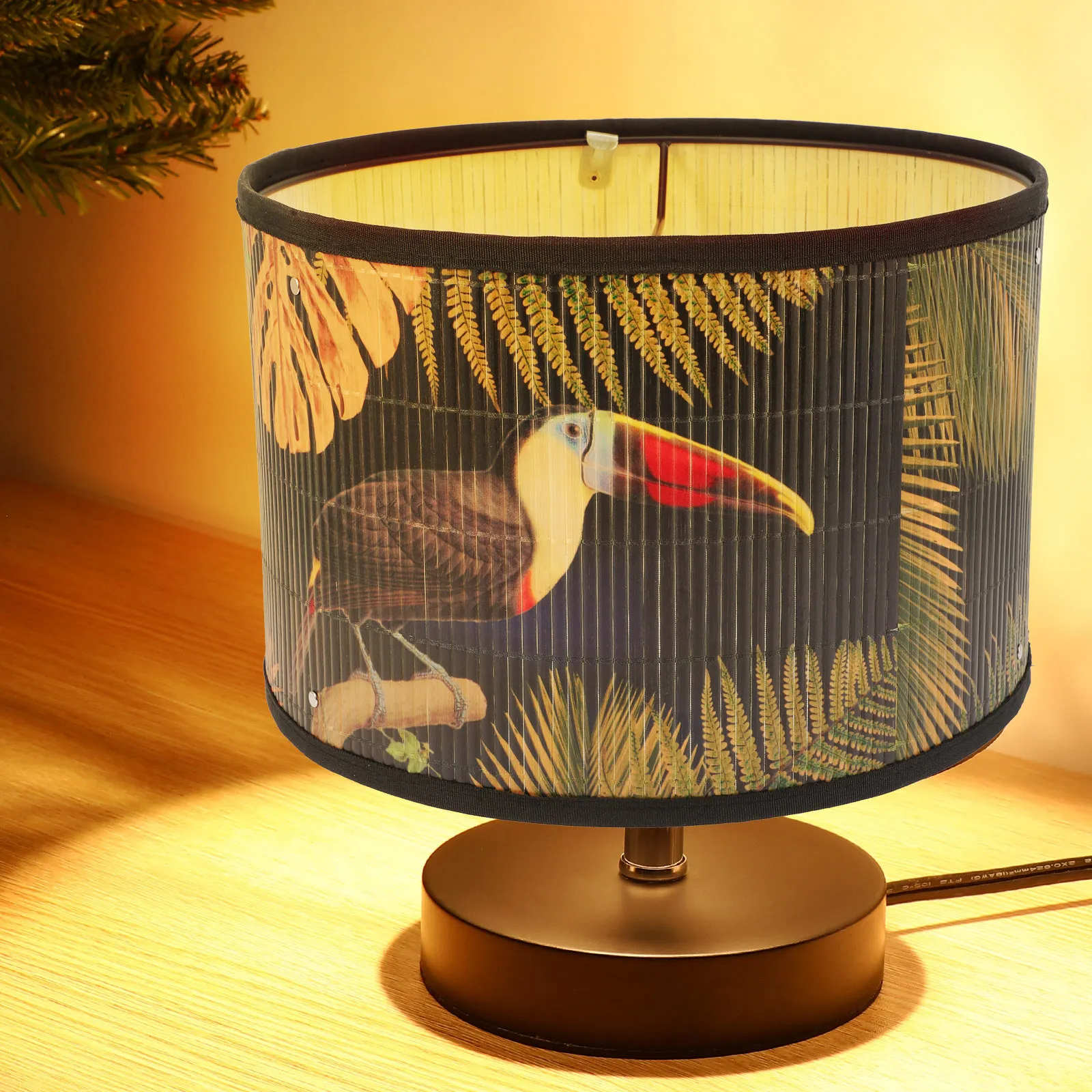 

Bamboo Lamp Shade Pendant Light Cover Durable Ceiling Lamp Shades Vintage Home Decor Bedroom Study Room Kitchen Hallway