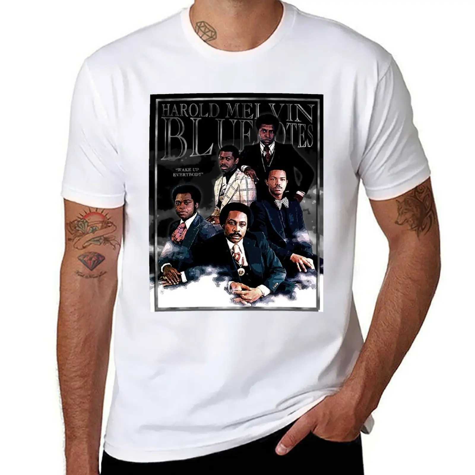 Harold Melvin & The Bluenotes Wake Up Everybody D-2 Shirt T-Shirt t shirts for man pack cotton man t shirts for men T-Shirt