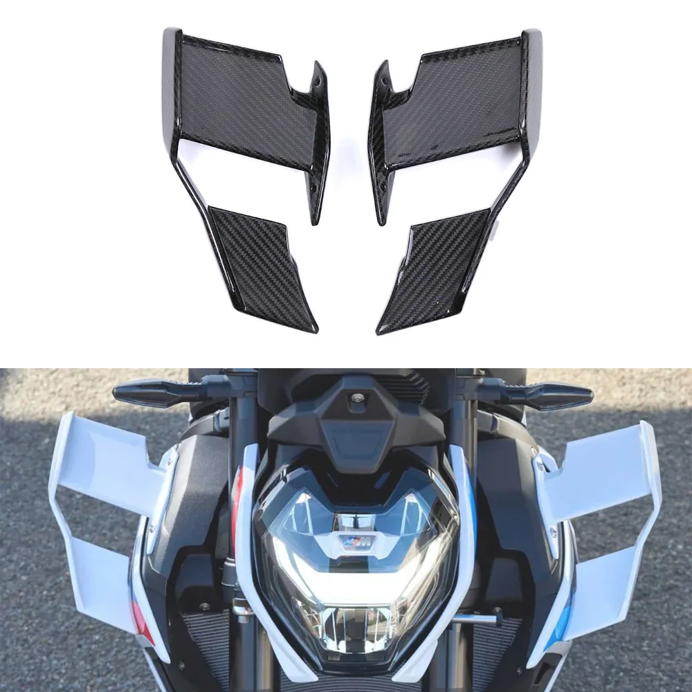 

3K Carbon Fiber Motorcycle Winglets Spoiler Air Deflector Accessories Fairings Kits Parts For BMW M1000R 2023 2024 S1000R 2021+