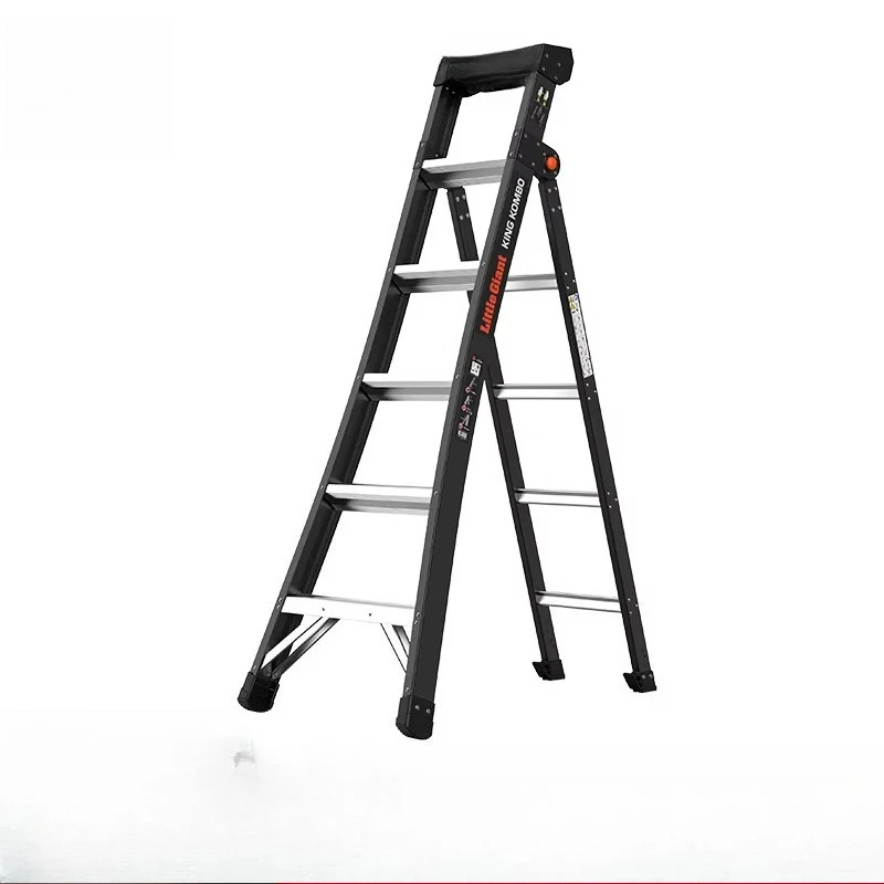Multifunctional folding FRP insulated herringbone straight dual-purpose engineering household ladder