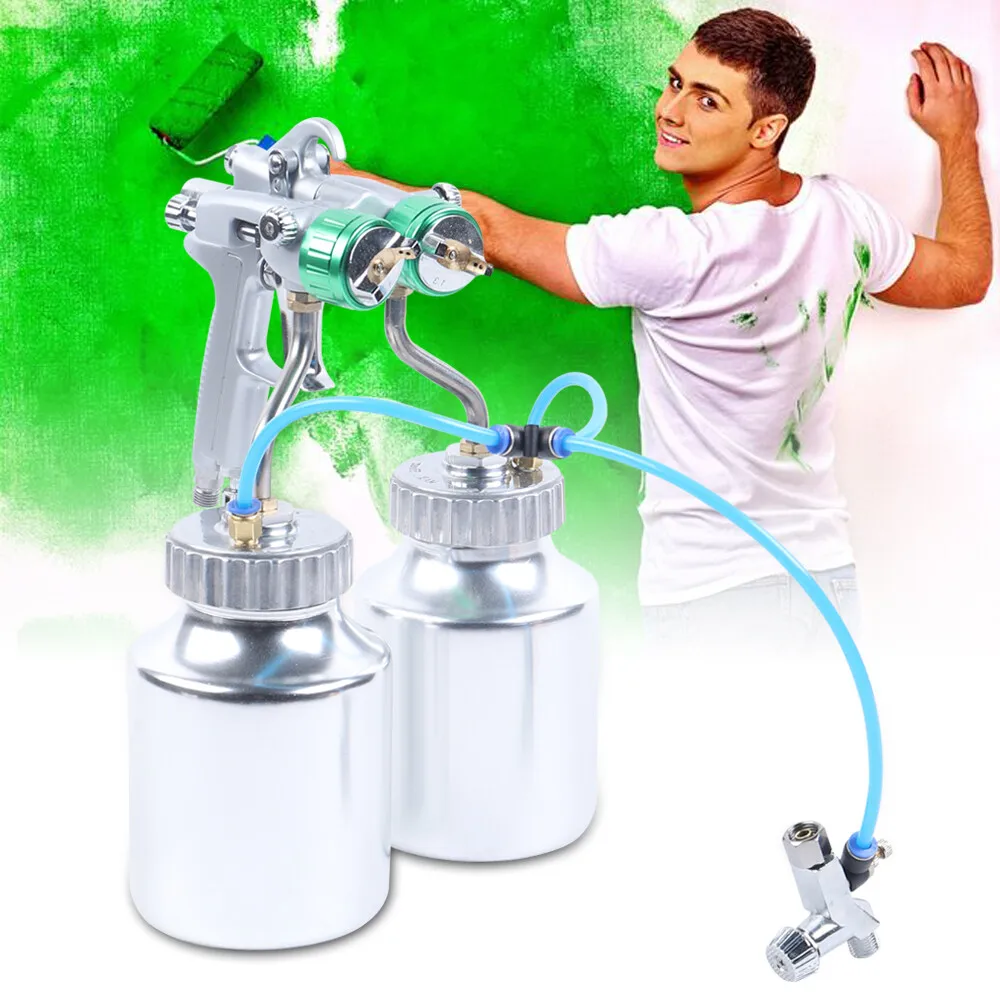 Professional Polyurethane Spray Foam Machine Automatic Spray Gun+ 2X 1000ml Pot