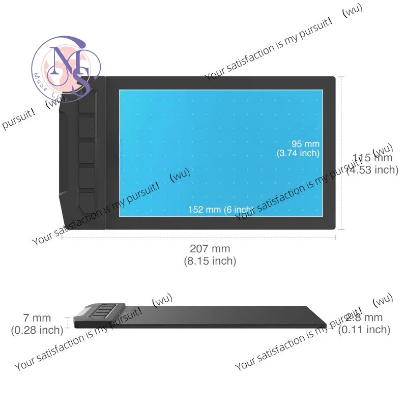 

X1-640 drawing board 6X4 inch tablet hand-drawn board mobile phone computer writing