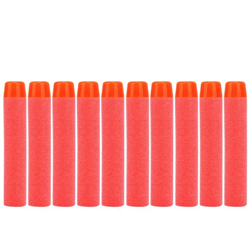 Proiettili a testa tonda solidi rossi 7.2cm per Nerf N-strike Elite Series Blasters Foam EVA Refill Darts accessori per pistole giocattolo per bambini