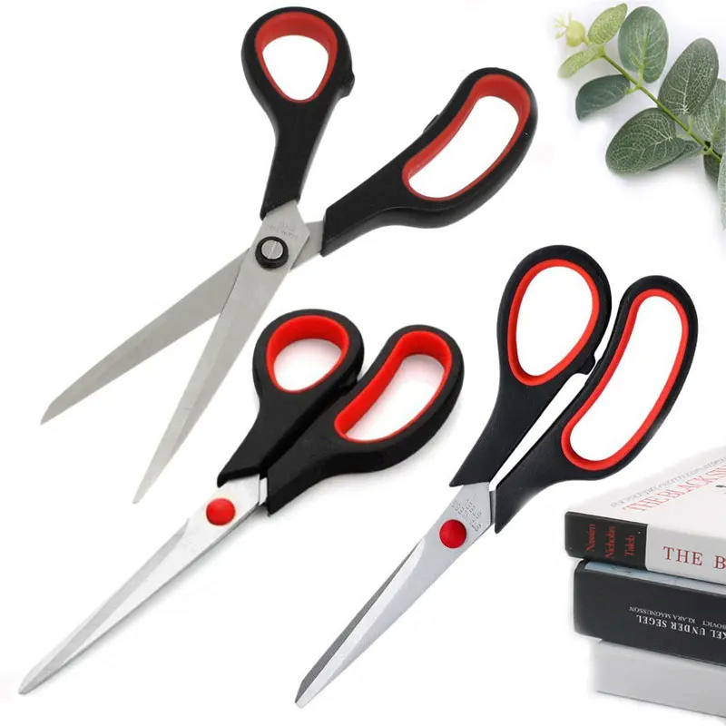  3 Pcs/Set Stainless Steel Scissors Student Stationery Scissor Household Multi Functional Office Tailor Scissors Hand Cutting New 
