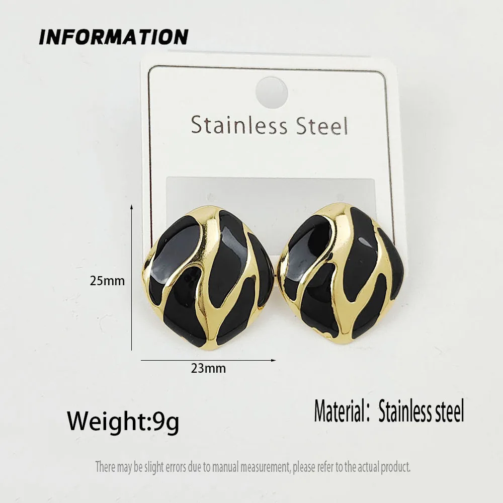 Abstract Alien 6 Colors Irregular Stud Earring for Women Temperament Ear Jewelry Simple Christmas Valentine's Day Gift