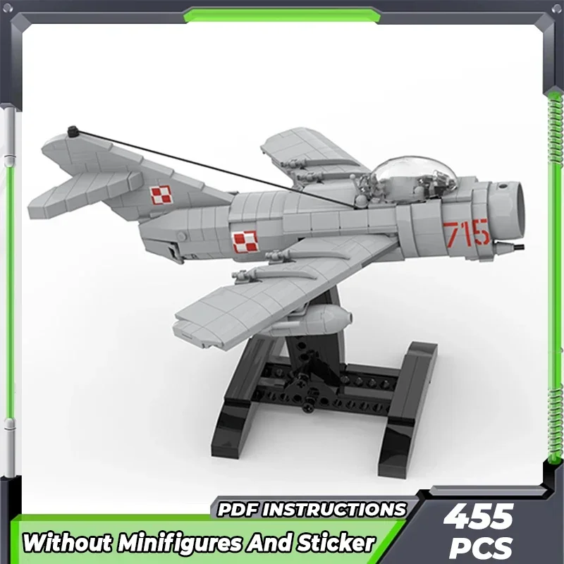 Moc อาคารอิฐอาวุธทหารรุ่น MiG-15 Fighter เทคโนโลยี Modular Blocks ของขวัญของเล่นเด็ก DIY ชุดประกอบ