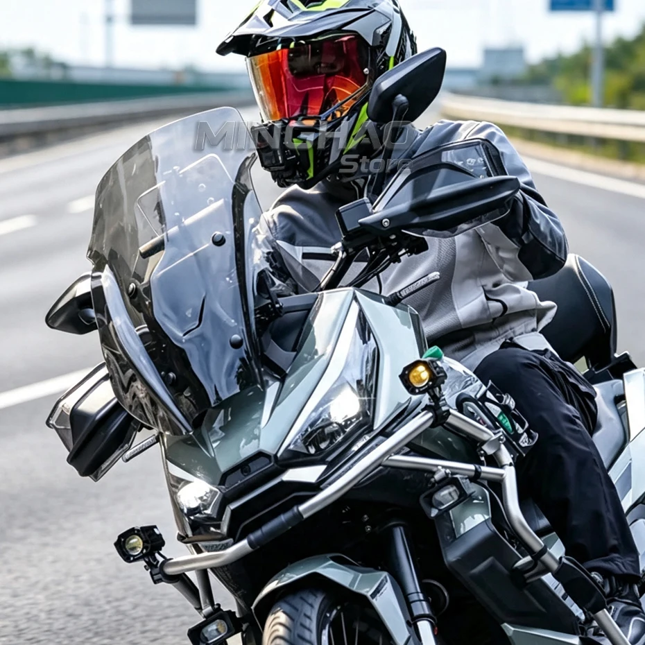 New Motorcycle Windshield Modification Height Front Rain Shield Wind Deflector Non Destructive Installation For ZONTES 368G