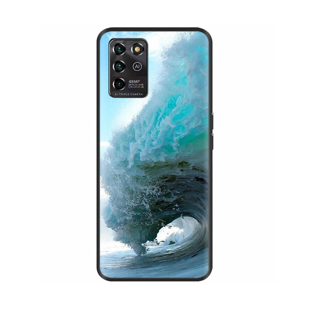 Phone Case For ZTE Blade V30 Vita 8030 Fundas BladeV30 9030 Case Back Cover Coque Soft TPU Painted Black Silicone Bumper Coque