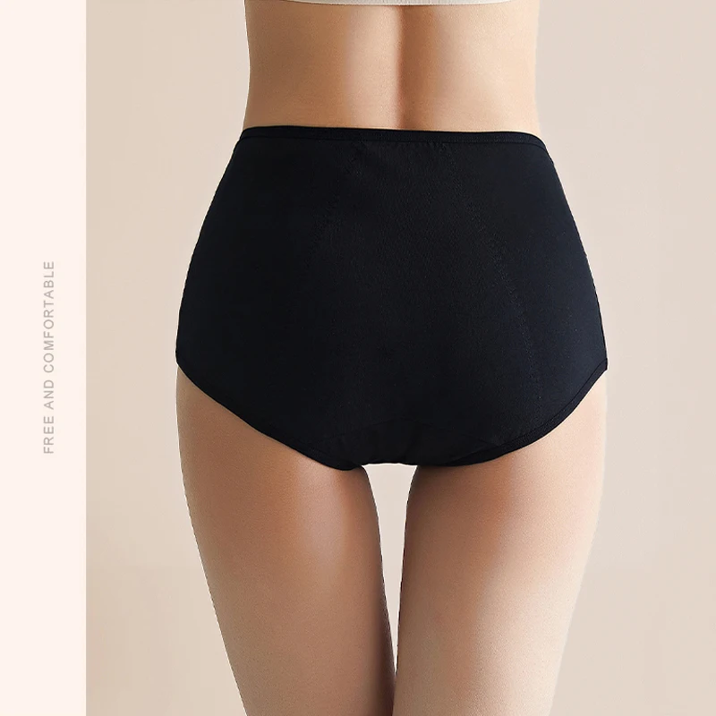 High Waist Cotton Women\'s Panties Leak Proof Menstrual Pants Widen Period Underwear Physiological Plus Size M-4XL Female Briefs