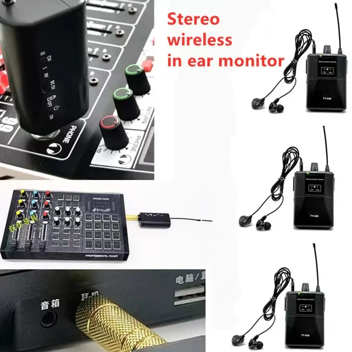 TKG 650-655mhz مرحلة الصوت ستيريو داخل الأذن مراقب نظام مراقبة ستيريو لاسلكي معدات الصوت المهنية المرحلة الشخصية