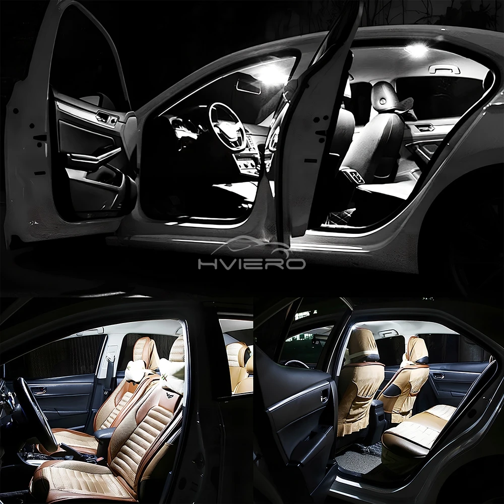2/4/10PCS Auto Reading Lamp Super Bright T10 W5W LED Bulb Canbus Car Interior Dome Door Glove Box Trunk License Plate Light 6SMD - Image 3