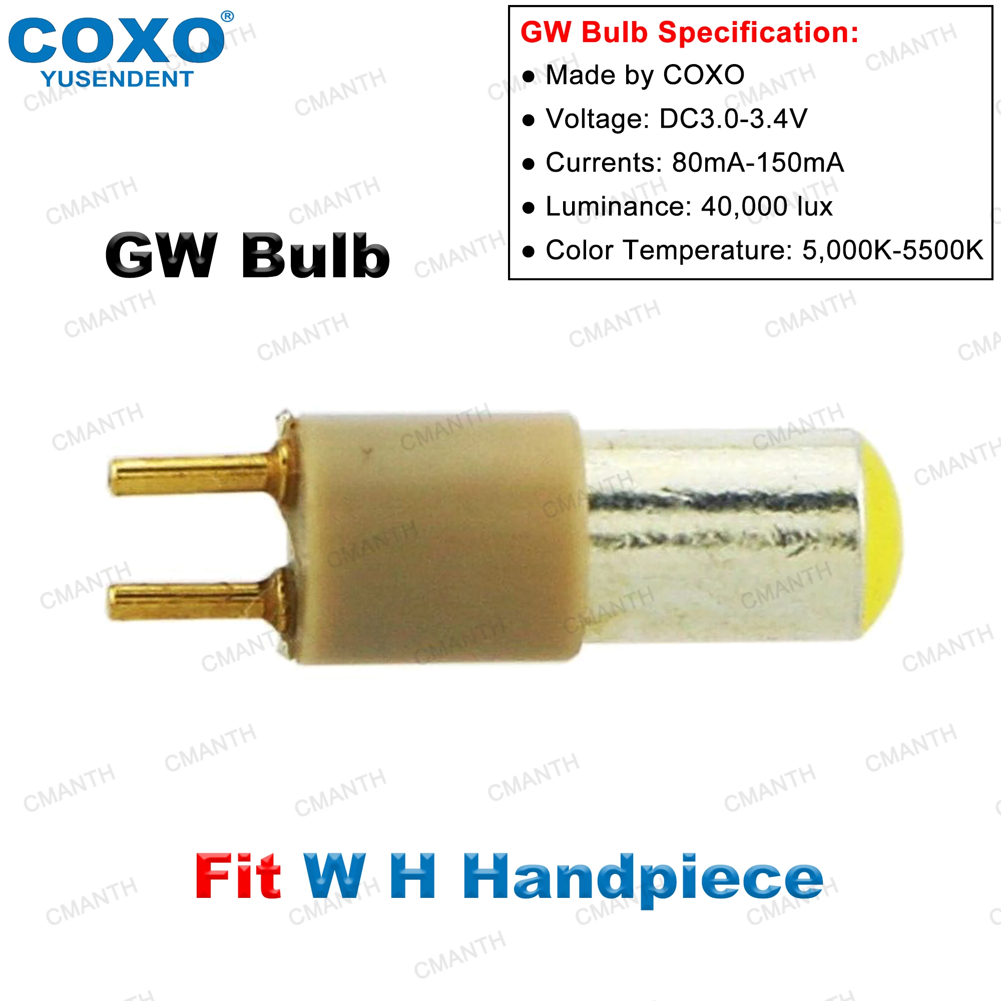 

COXO Dental Handpiece LED Bulb Replacement Dentistry Accessories Fit Kavo NSK W H Sirona Fiber Optic Turbine