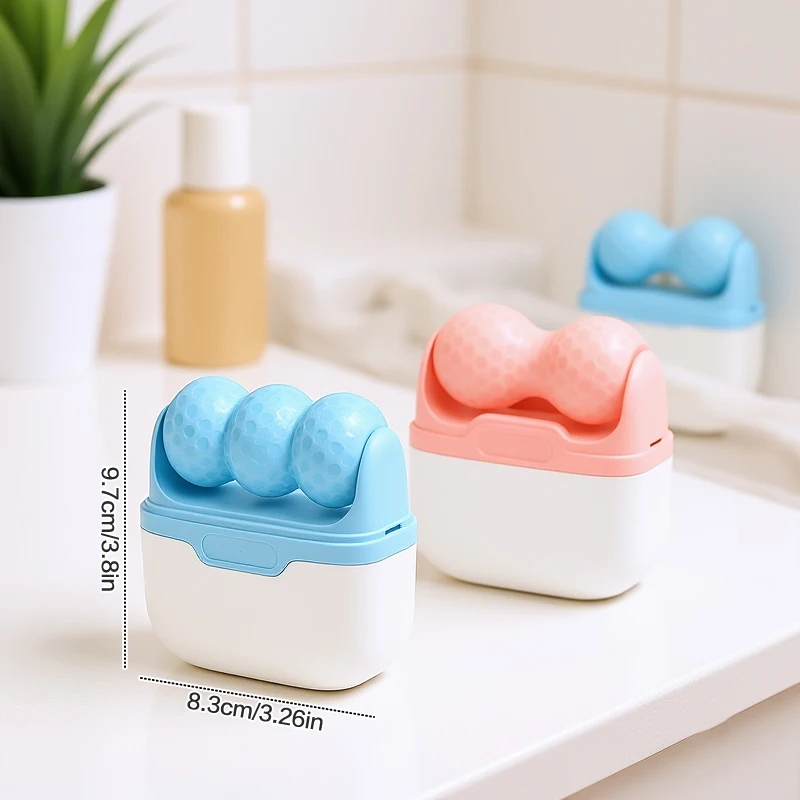 أسطوانة تدليك باردة للوجه 2 في 1 أسطوانة ثلج لتخفيف آلام العين والعناية بالبشرة وتخفيف الآلام أداة العناية بالمكياج