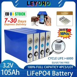 EVE 105Ah LiFePO4 Battery Cell 6000 Cycles 0.3Ω Real Capacity 110Ah For DIY Home Solar Energy 12V 24V 48V Battery DE PL UA STOCK