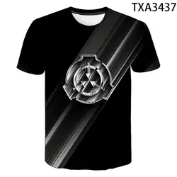 SCP Foundation Secure Contain Protect Fan SCP Wiki Logo Inspired T-Shirt Men Women Children 3D Print T-shirts Cool Tops Tees