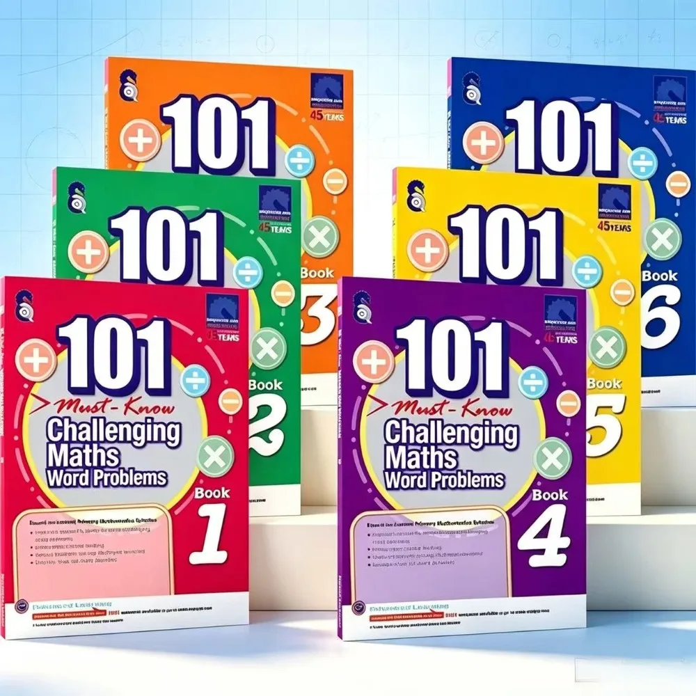 SAP 101 Challenging Maths Word Problems 1-6 Singapore primary math, boost logical thinking & word problem solving skills.