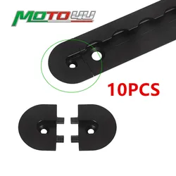 10 Stuks Airline Rail Plug Anker Track Einde Plastic Afwerking Zwart Voor 4Cm Embedded Rail Anti Uitlijning Motorfiets Traile Accessoires