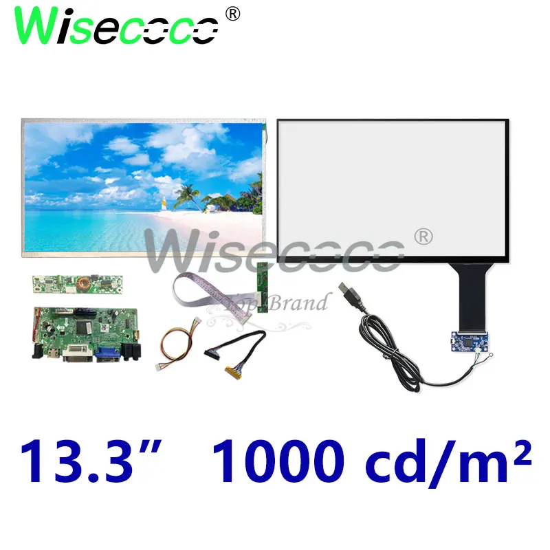 

Sunlight Readable Display 1920x1080 FHD 1000 Nits IPS 13.3 Inch LCD Panel Wide Temperature Outdoor Automotive Project Screen