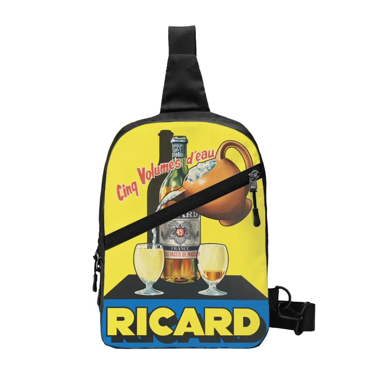 

Custom Casual Ricard Crossbody Sling Backpack Men Shoulder Chest Bag for Camping Biking