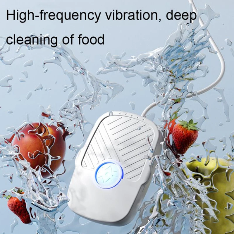 Mini USB-Powered Automatic Fruit & Vegetable Cleaner - Portable Home Device for Pesticide Residue Removal
