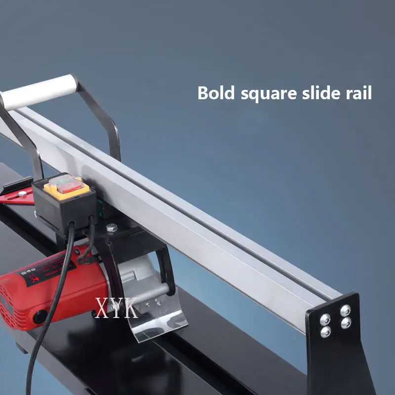 Portable Bench Tile Cutting Machine 1.8M Iron Frame Movable Chamfer Edge Grinder Dust Free Marble Stone Processing Equipment