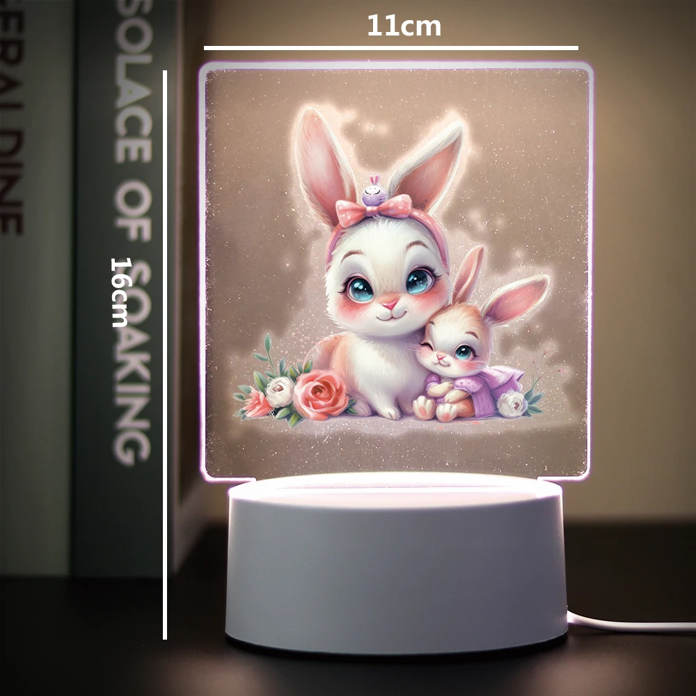 Mom and the little animal Children Bedroom Decor 3D Lamp For Home Room Decoration Nightlight 3D Led Night Lamp