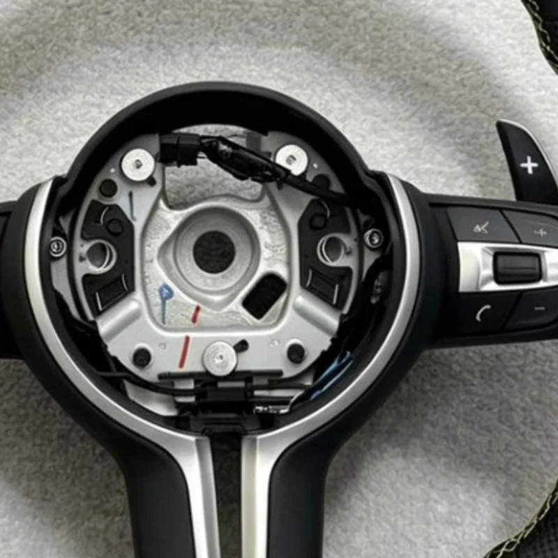 Yellow Mark M Sport Steering Wheel For BMW F01 F06 F10 F11 F12 F20 F21 F22 F25 F26 F30 F31 F32 F33 F34 F36 M3 F80 M4 F82 M5 F90