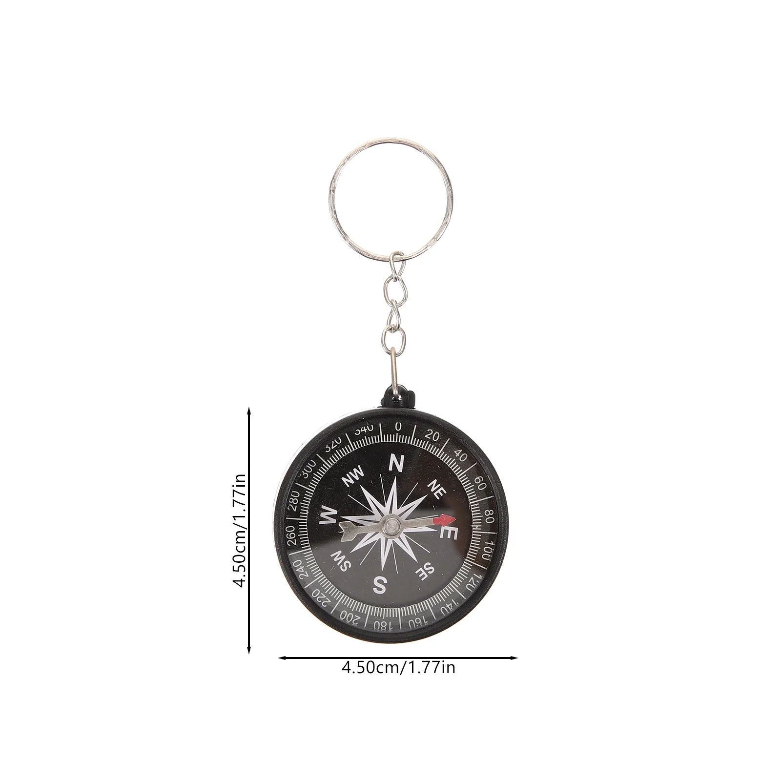 12 Pcs Pirate Compass with Keychain Bag Pendant Ring Handbag Vintage Children Gift