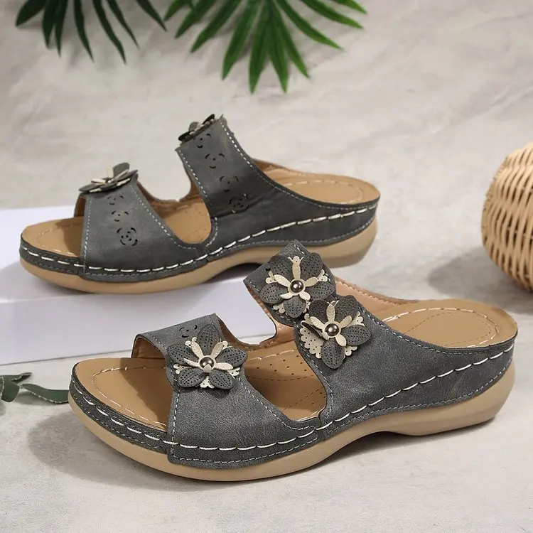 

Plus Size Shoes for Women 36-43 Summer Fashion Women Slip on Platform Wedge Comfortable Non-slip Sandals Casual Beach Slippers