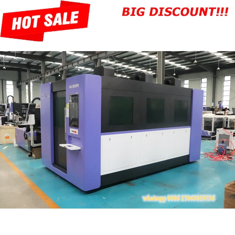 

CNC Full Enclosed 3015 3KW-12KW Max Raycus Laser Source Metal Fiber Laser Cutting Machine