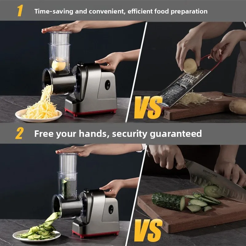 Household Electric Food Cutter Potato Carrot Slice Shred Multi-use Cheese Making Machine