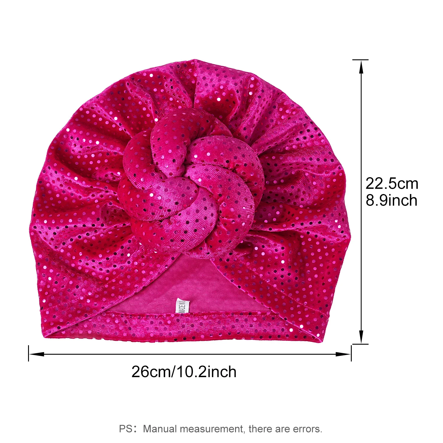 Bonnet For Women Cap Turban Folded Bud Exquisite Headscarf Casual Comfortable Fashion Versatile Warm Cross Hat Edge Wrinkle Lace