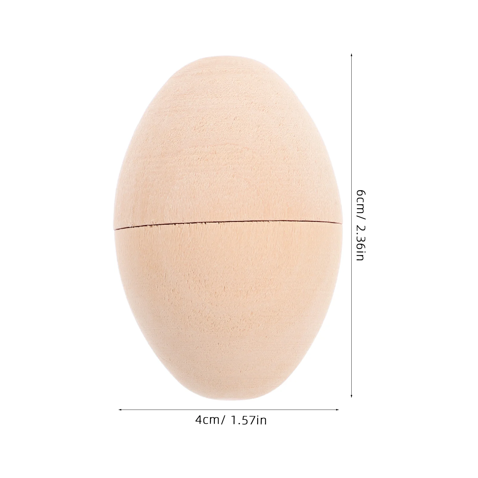 6 Pcs White Embryonated Egg Easter Eggs Decoration Painting Craft Wooden Decorations