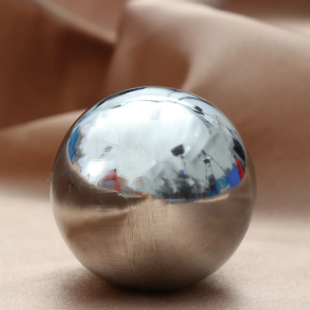 51 MM Stainless Steel Float Home Decoration Metal Mirror Polishing Reflective Garden Pool Critter Bird