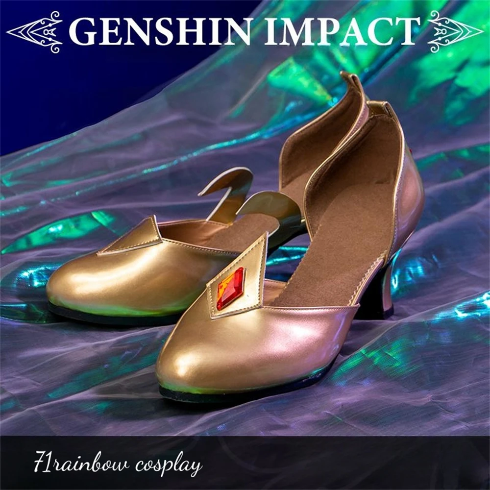 

Mona Cosplay Shoes Game Game Genshin Impact Mona Cosplay High Heels Christmas Cos Shoes