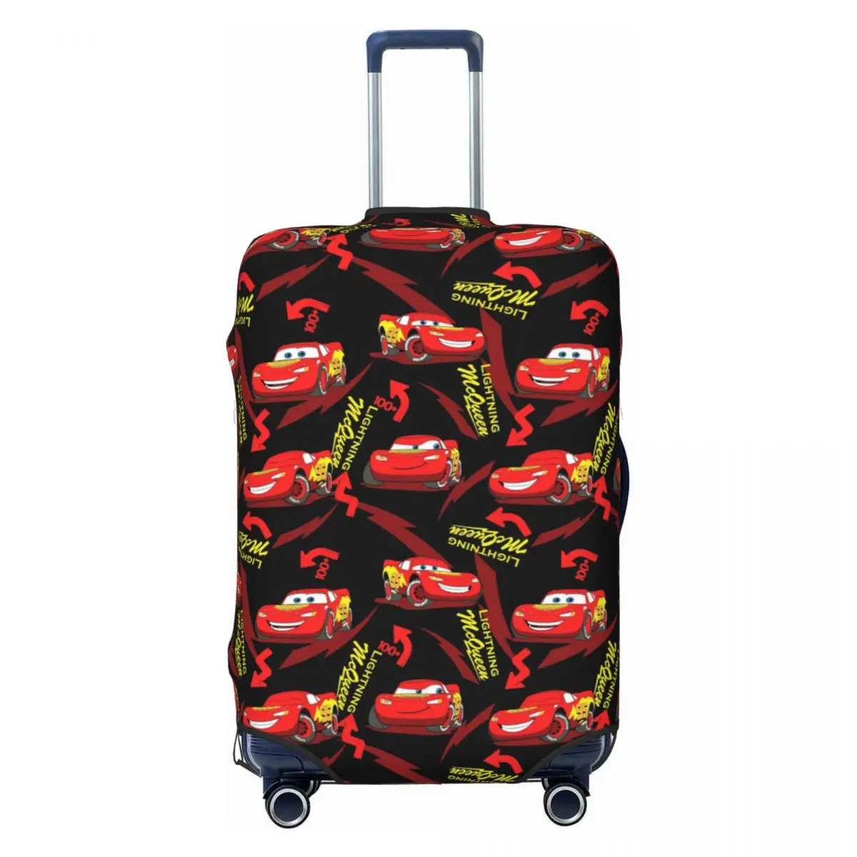 

Cartoon Lightning McQueen Cars Suitcase Cover Washable Racer Luggage Protective Covers for 18-32 inch