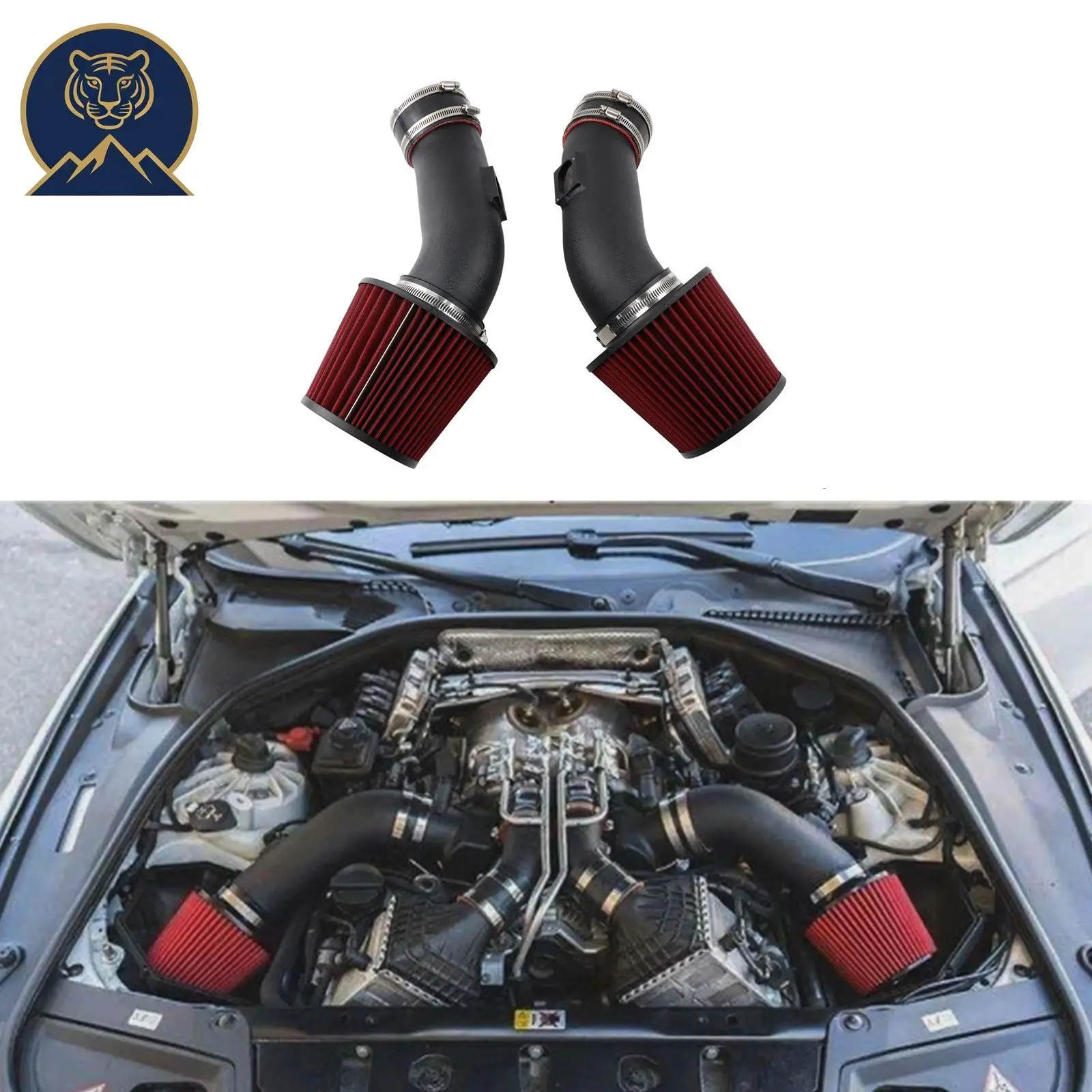Оптовая продажа комплектов воздухозаборников для BMW F10 F13 M5 M6 S63 4.4L Turbo V8
