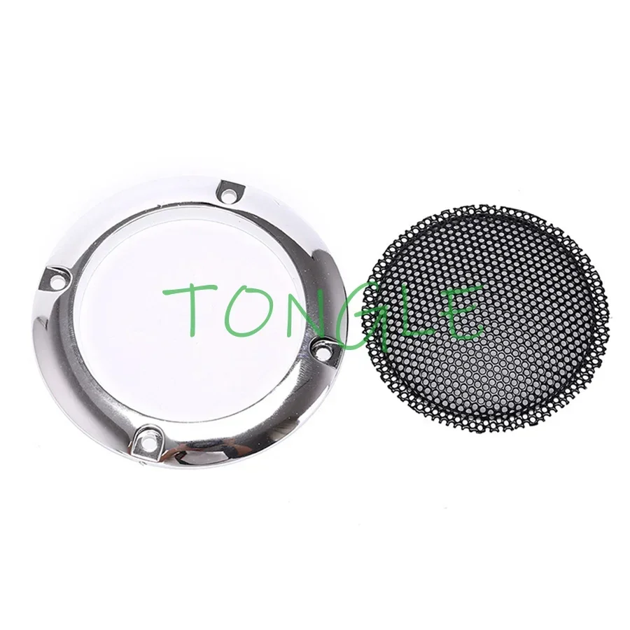 Speaker Net Cover for Slot Arcade Game Cabinet, Chrome Plated, Silver Round Mesh, Woofer Protective Grille, 4 in, 95mm, 10PCs