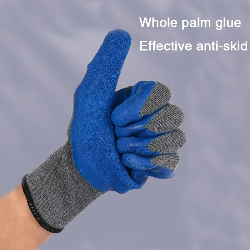 Hot Sales 2 Pairs Lot Working Safety Gloves PU Coating Mechanic Construction Garden Housework Safety Protective Glove