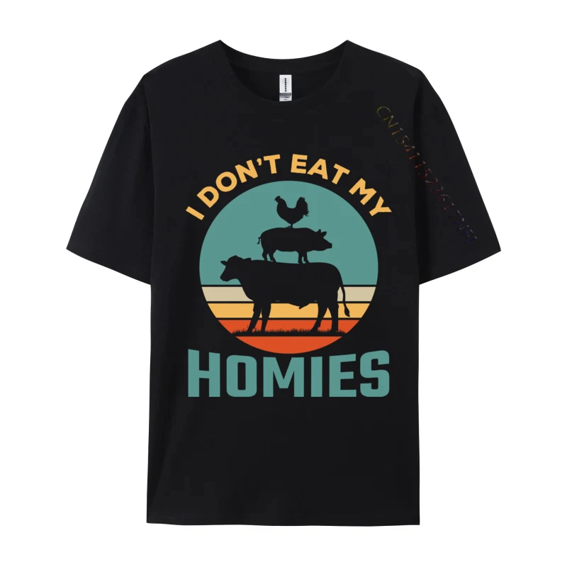 Vegetarian Don Eat My Homies Herbivore Plant Powered Vegan Custom Leisure Cotton Crew Neck Men Tees Group Tops & Tees