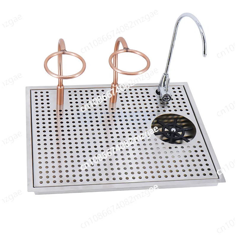 Coffee shop hand-brewed coffee console, commercial milk tea shop cleaner, water purification push cup faucet cup holder