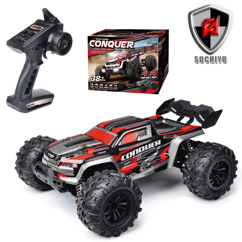 

Scy-16102 Four Wheel Drive Remote Control Pickup Truck With Tail Wing Electric Toy