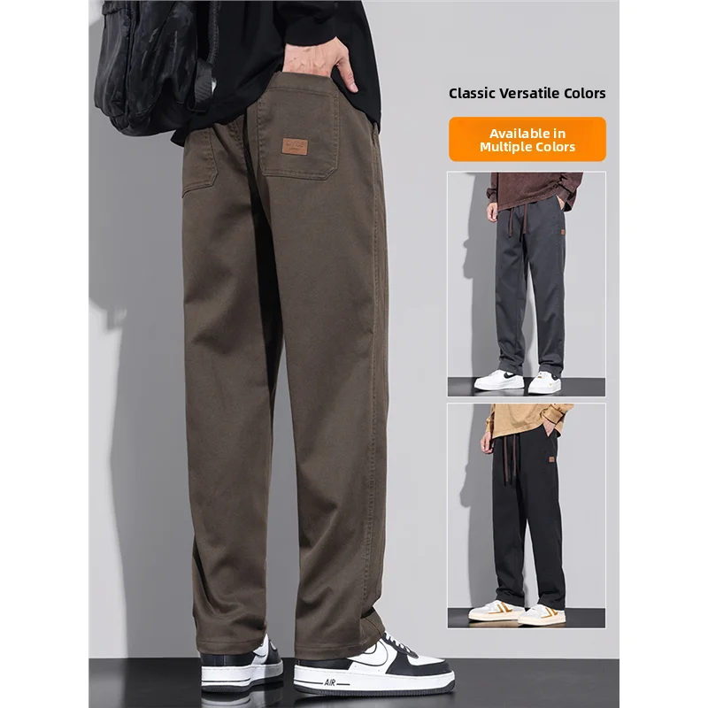 بنطلون عمل رجالي على الطراز الأمريكي مقاوم للاهتراء فضفاض للصيف في الهواء الطلق حماية العمل ساق مستقيمة ملابس عمل سراويل طويلة