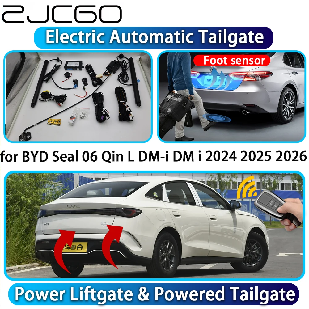 

ZJCGO for BYD Seal 06 Qin L DM-i DM i 2024 2025 2026 OEM Automatic Power Liftgate Powered Tailgate Intelligent Trunk Lift Kit