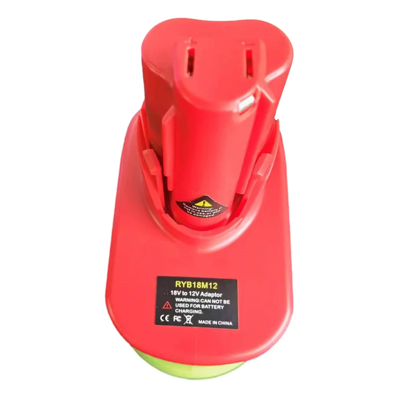 ABRW-RYB18M12 Parti dell'adattatore della batteria per la batteria al litio RYOBI 18V Converti in per utensile elettrico a batteria 12V M12