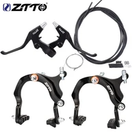 ZTTO 1 Juego de frenos de bicicleta alicates de brazo largo pinzas de freno C pinza de tracción lateral de freno con pastillas de freno para bicicleta de ciudad Cruiser