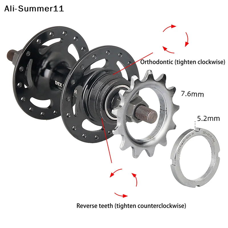 【Wq0】【Au】【AM3】13T/14T/15T/16T/17T/18T Fixed Gear 1 Speed Bicycle Wheel Cogs Sprocket Locking For Fixed Track Bike Hub