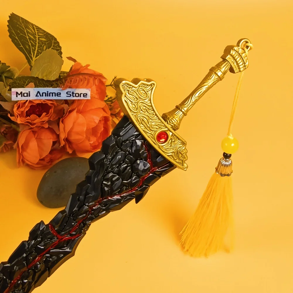 8.6인치 메탈 엘든 카타나 애니메이션 닌자 나이프 오리지널 사무라이 검 철제 블레이드 검날 실제 크기 일본 카타나 장난감 선물