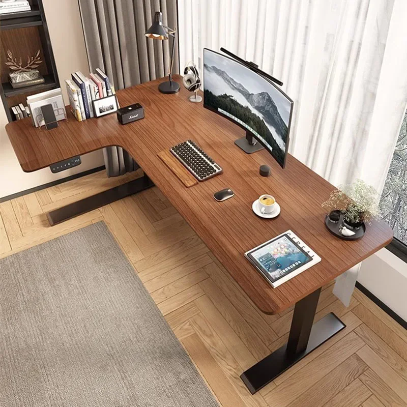 

L Shaped Reading Desk Room Standing Bedroom Notebook Studies Computer Desk Desktops Seating Escritorio Oficina Furniture Home